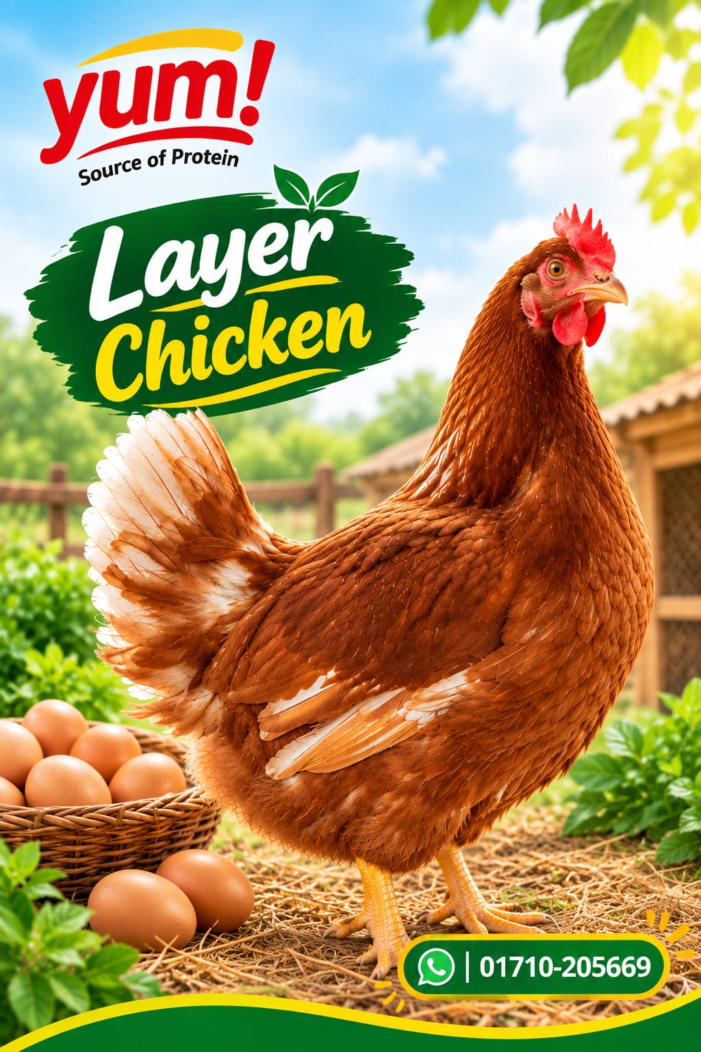 Layer Chicken Live - 1kg (Minimum Purchase 2 kg)